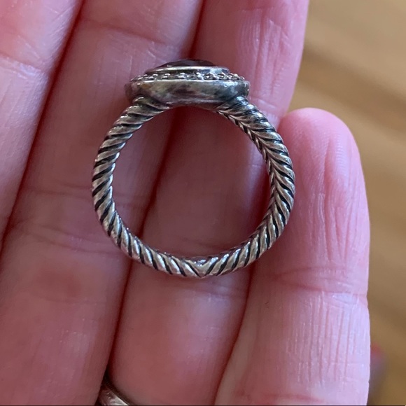 David Yurman ring with diamonds/smoky quartz - Picture 6 of 8